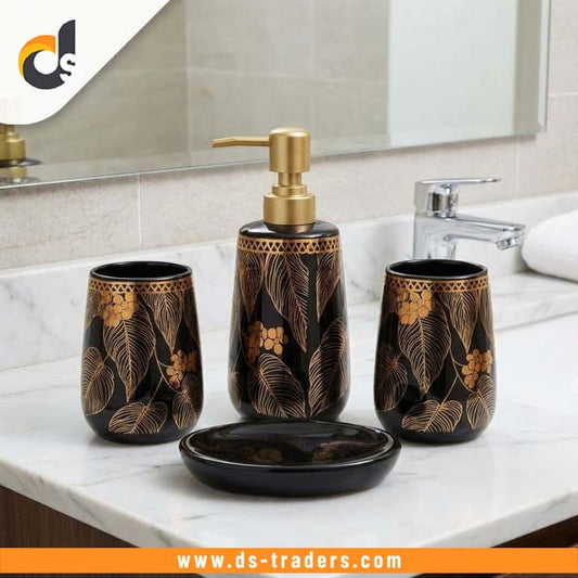 4PCs Luxury Cereamic Bathroom Accessories Set