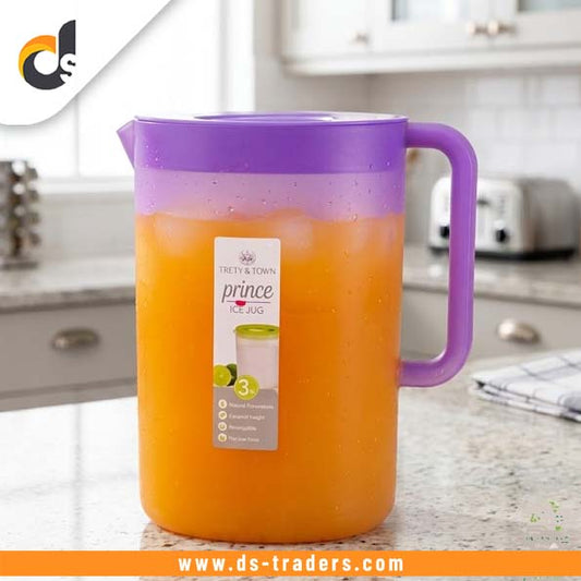 3 Litre Plastic Water Jug with Lid