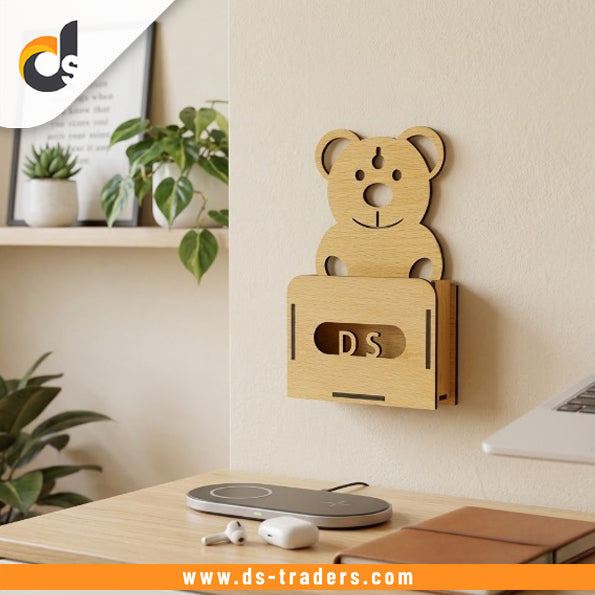Wall Mounted Bear Phone Holder