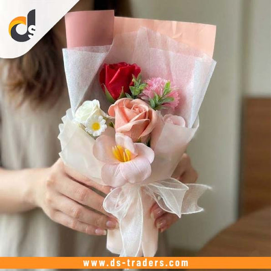 Creative Fabric Knitted Flower Bouquet