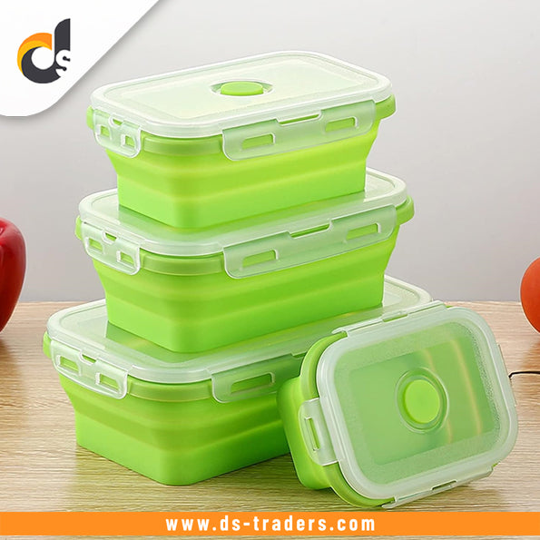 4PCs Silicone Food Storage Container