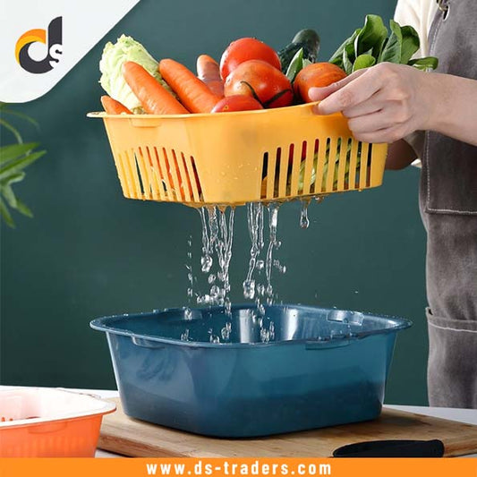 Multi Functional Double Drain Basket