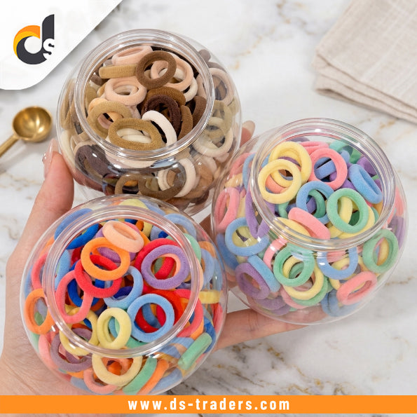 Colorful Hair Band with Jar 40PCs