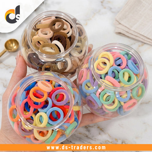 Colorful Hair Band with Jar 40PCs