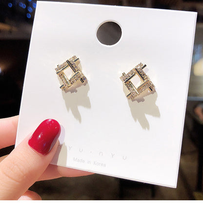 Luxury Square Stud Earrings