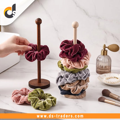 Wooden Hair Tie Organizer Stand