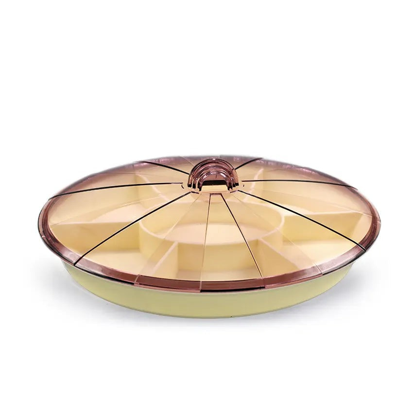 ROUND SHAPE 5 COMPARTMENT DRY FRUIT TRAY