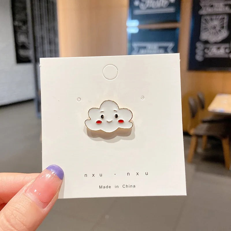 Cute Smiling Cloud Pin Brooch