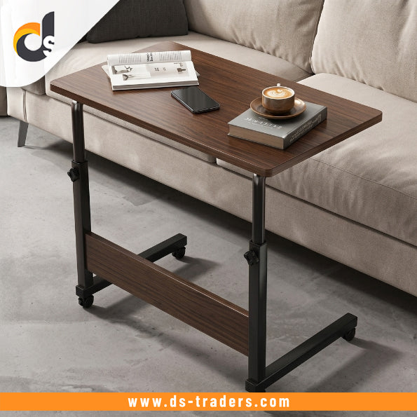 Height Adjustable Wooden Bedside Table
