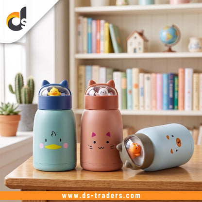 Cute Animal Double-Layer Kids Water Bottle 360ML