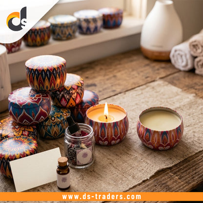 Elegant Floral Design Scented Candle