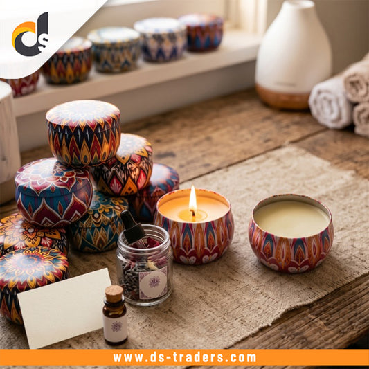 Elegant Floral Design Scented Candle