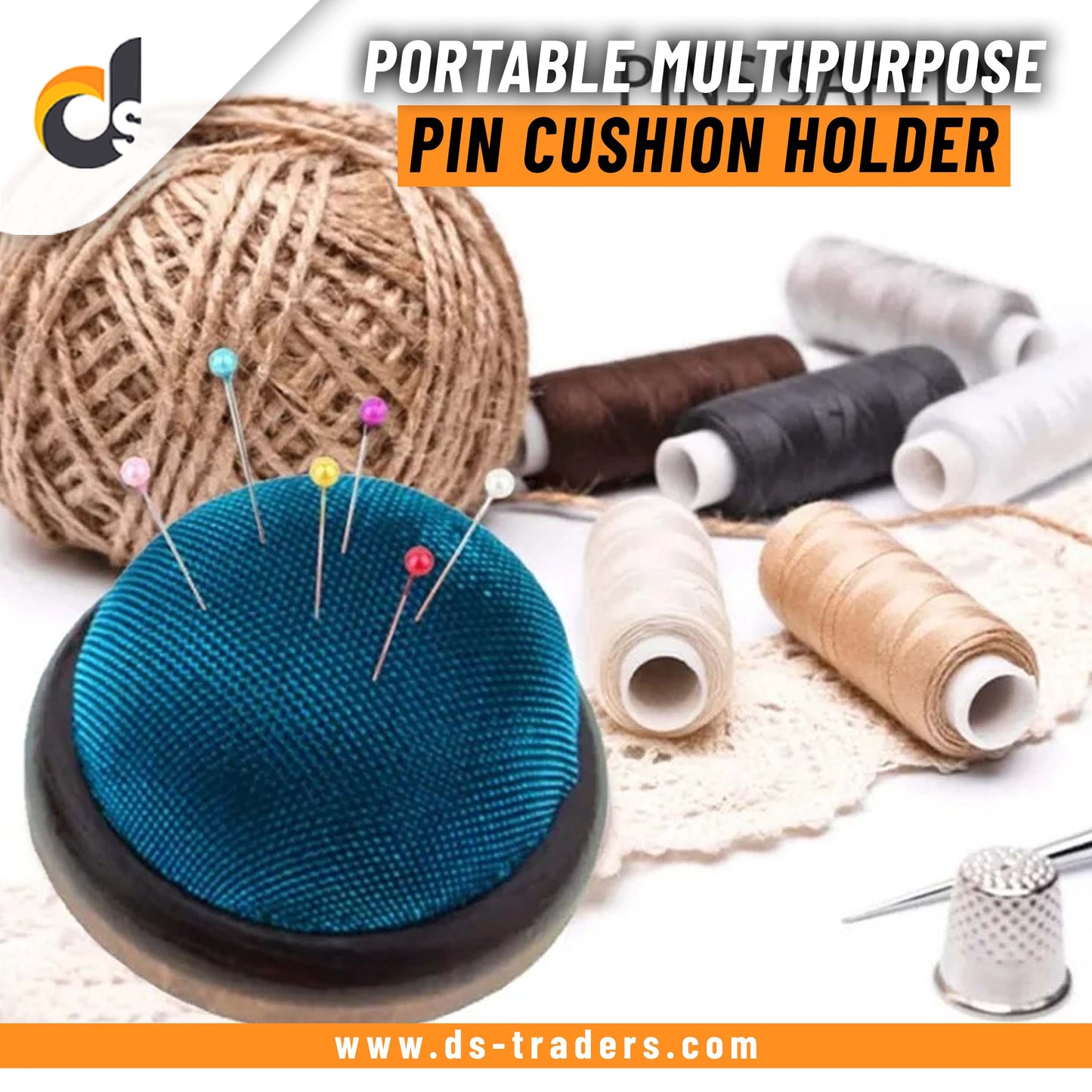 Portable Multipurpose Pin Cushion Holder
