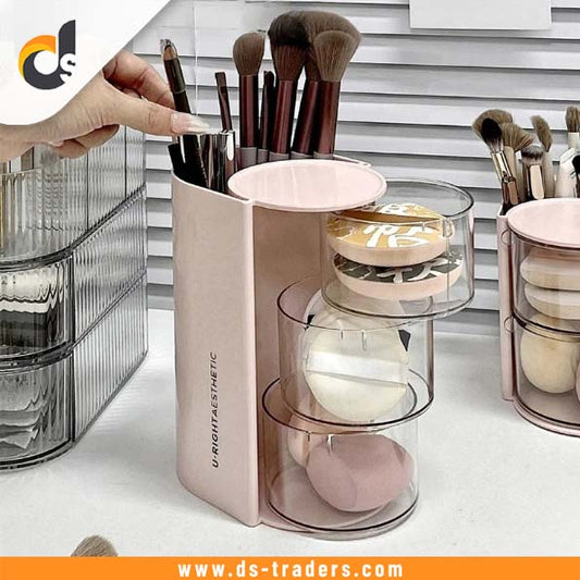 3 Layer Rotating Makeup Organizer