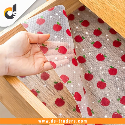 Anti-Slip Apple PVC Drawer & Fridge Sheet Roll