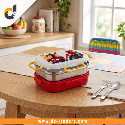 Portable Double Layer Stainless Steel Lunch Box