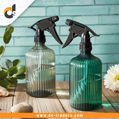 Elegant Acrylic Ribbed Spray Bottle