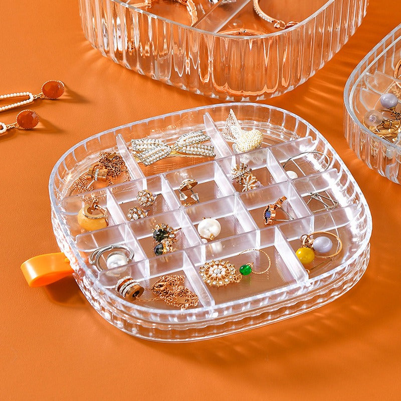 Acrylic Multiple Compartment Jewelry Organizer