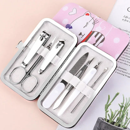 7pcs/set Stainless Steel Nail Set