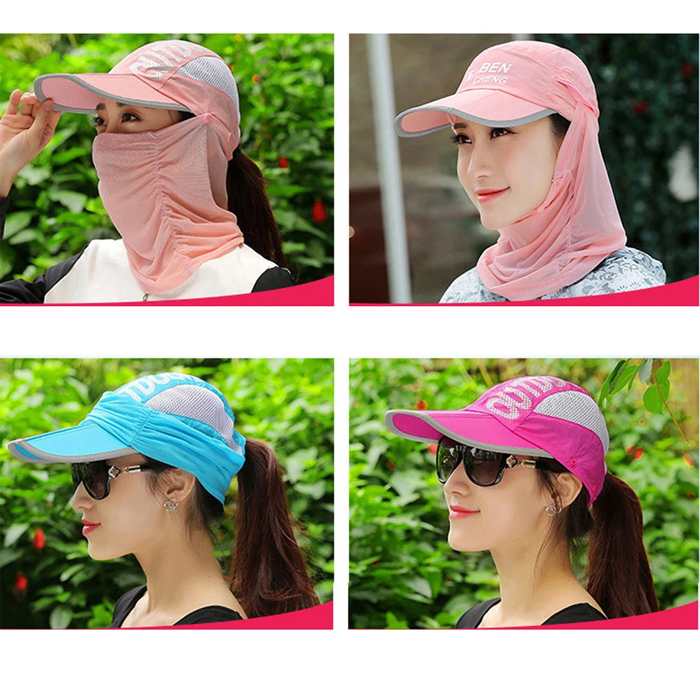 Summer Cap with Detachable Mask