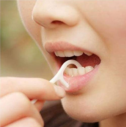 25pcs Disposable Floss Toothpicks