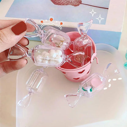 10pcs/set Mini Transparent Candy Shape Organizer