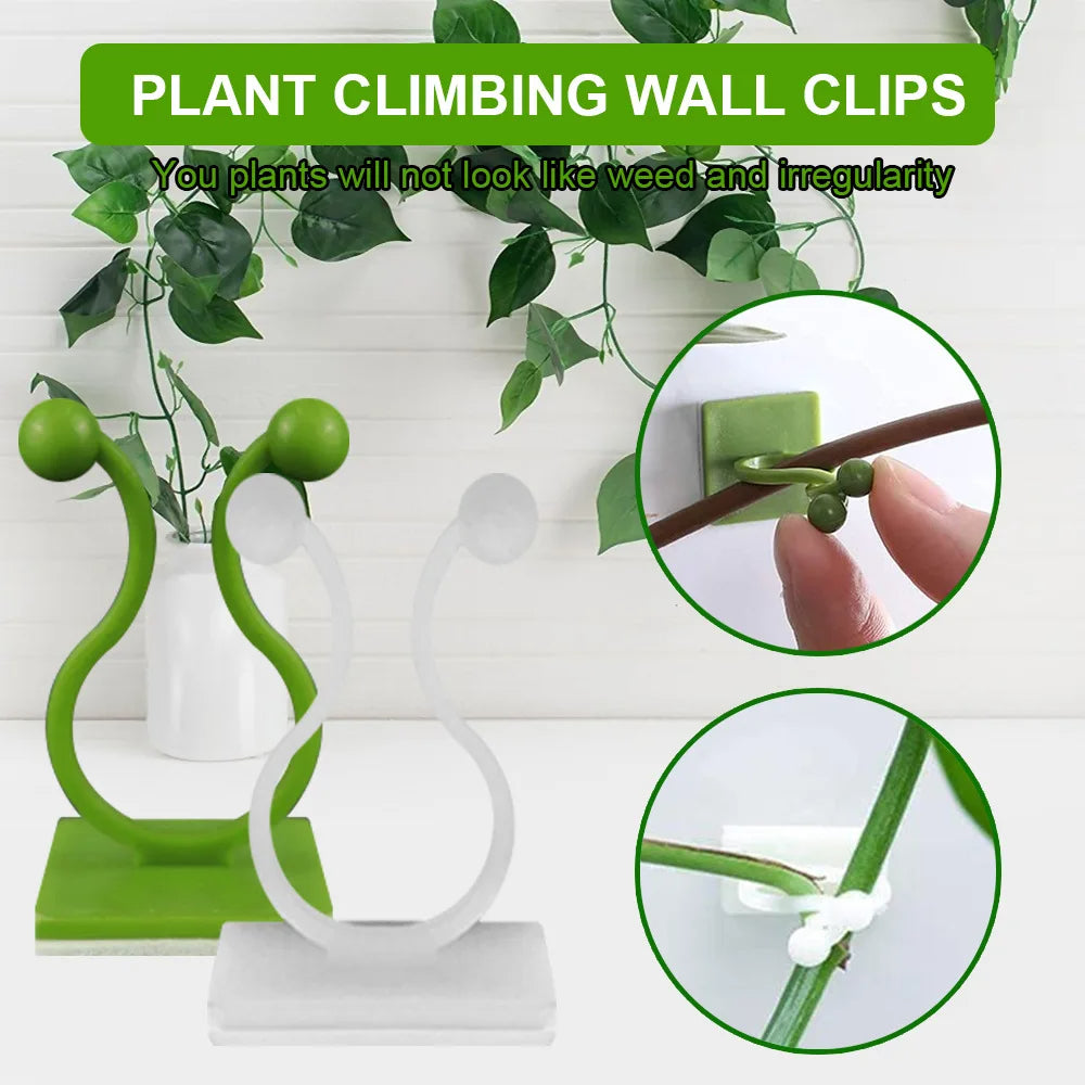 10Pcs Self Adhesive Plant Wall Clips