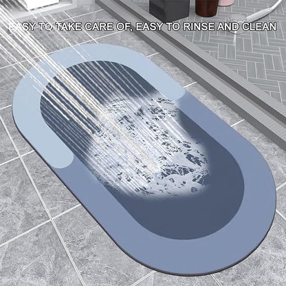 Anti Slip Water Absorbent Bath Mat (Random Design)