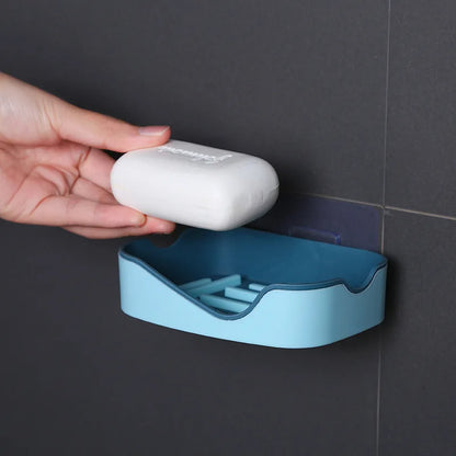 1Pc Double Layer Drain Soap Holder