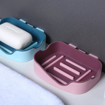 1Pc Double Layer Drain Soap Holder