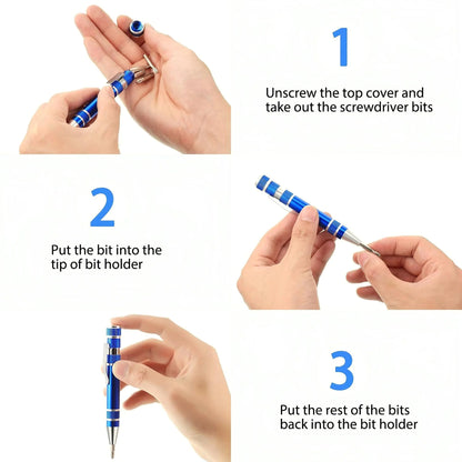 8 In 1 Pocket Screwdriver Pen