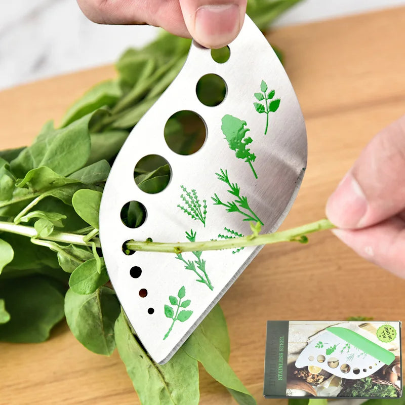 8 Holes Stainless Steel Vegetables Leaf Separator & Cutter