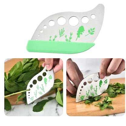 8 Holes Stainless Steel Vegetables Leaf Separator & Cutter