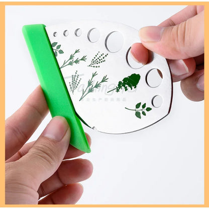 8 Holes Stainless Steel Vegetables Leaf Separator & Cutter