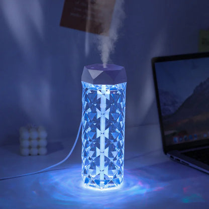 7 Colours USB Crystal Touch Lamp with Humidifier