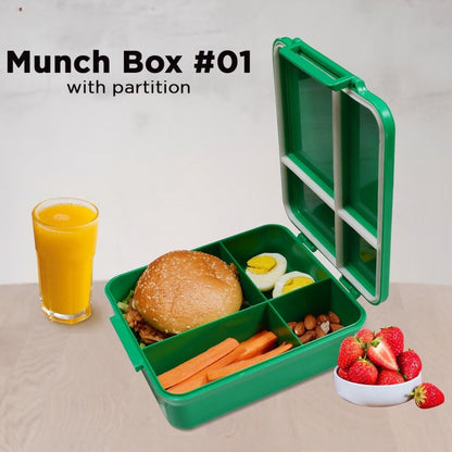 Cartoon Printed Lunch Box with 4 Partition