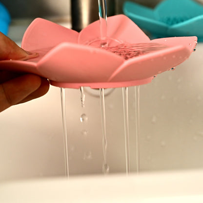 Silicone Flower Drain Soap Holder