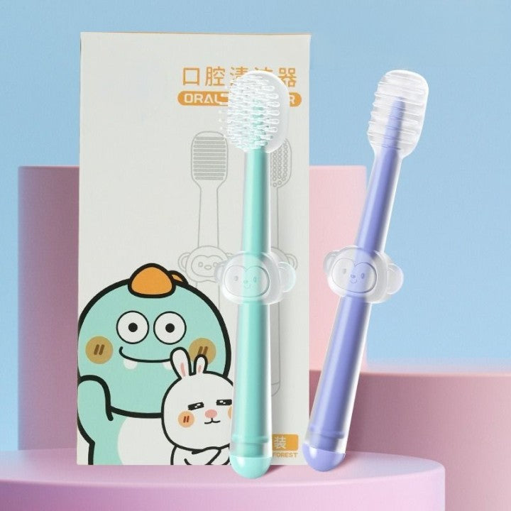 2PCs Silicon Baby Toothbrush for Milk Teeth