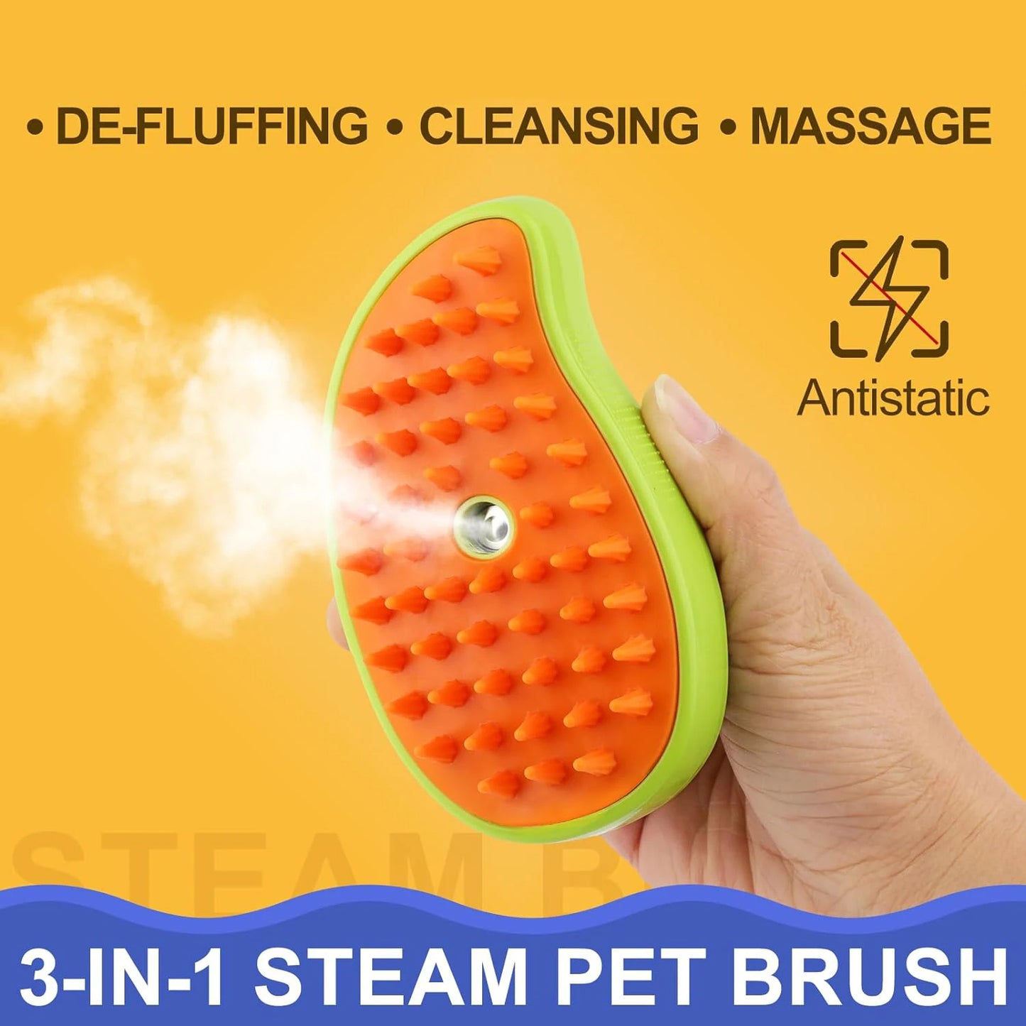 3 In 1 Cat Electric Steam Hair Comb Brush