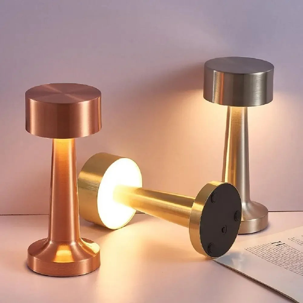 3 Color Touch Sensor Rechargeable Table Lamp