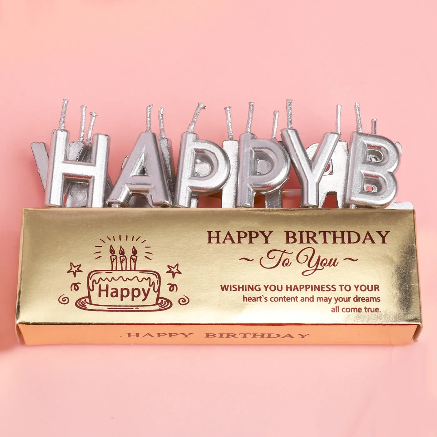 Happy Birthday Letter Cake Candles