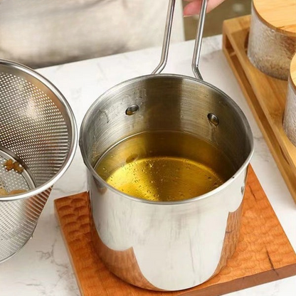 Stainless Steel Mini Frying Bucket