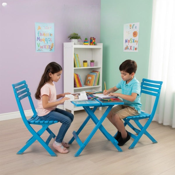 Kids Folding Table with Chair