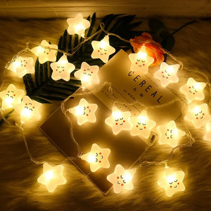 10PCs Set Creative Star Led String Light