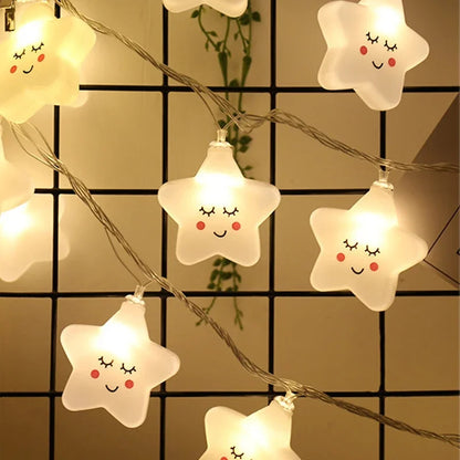 10PCs Set Creative Star Led String Light