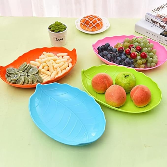 1PC Plastic Leave Shape Tray