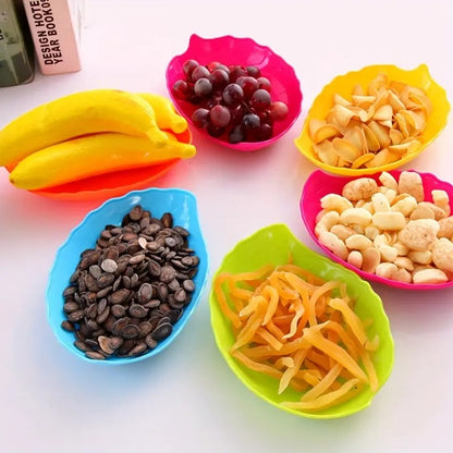 1PC Plastic Leave Shape Tray