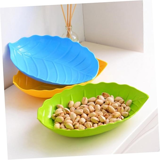 1PC Plastic Leave Shape Tray