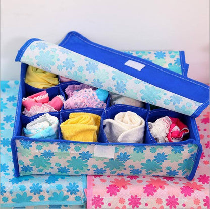 Printed Foldable Underwear & Socks Organizer