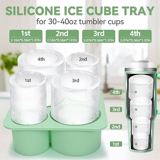 Tumbler Icecube Tray 4 Cubes
